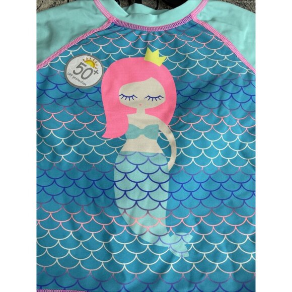 Ocean Gear Girls 3T short sleeve 2-Pc RASHGUARd UPF 50+ Sun Protection - Picture 2 of 7